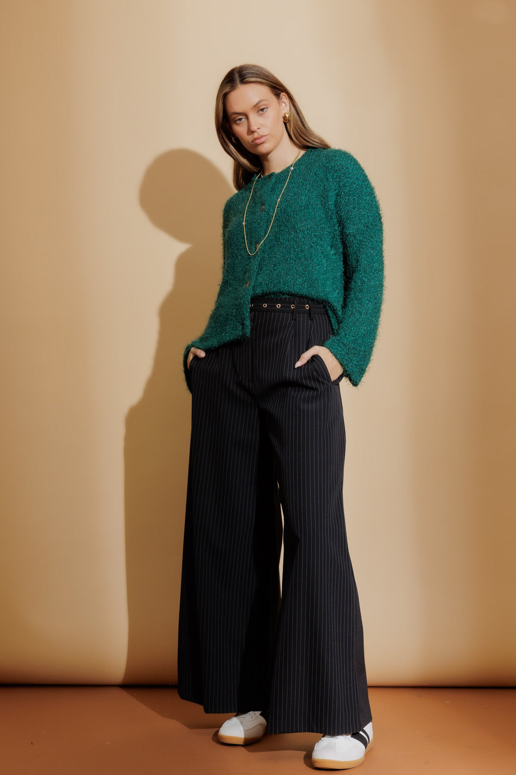 Jade Fluffy Knit Cardi