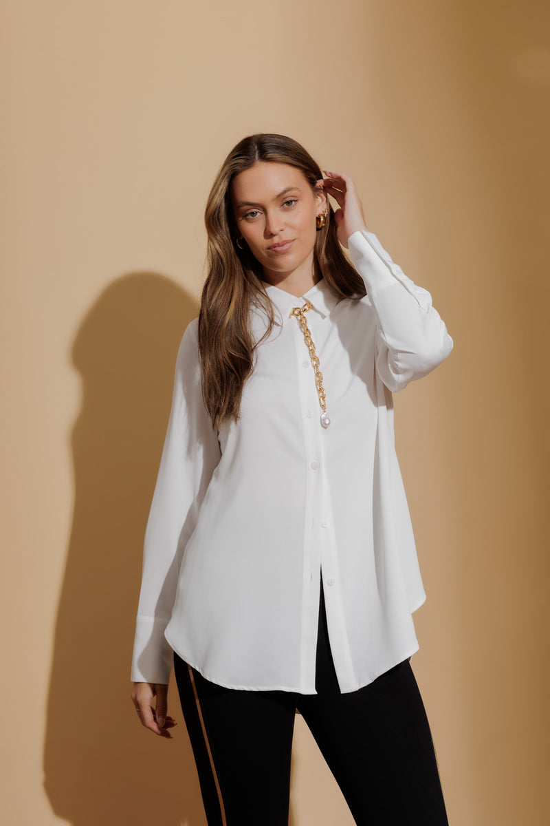 Ivory Soft Touch Asana Shirt