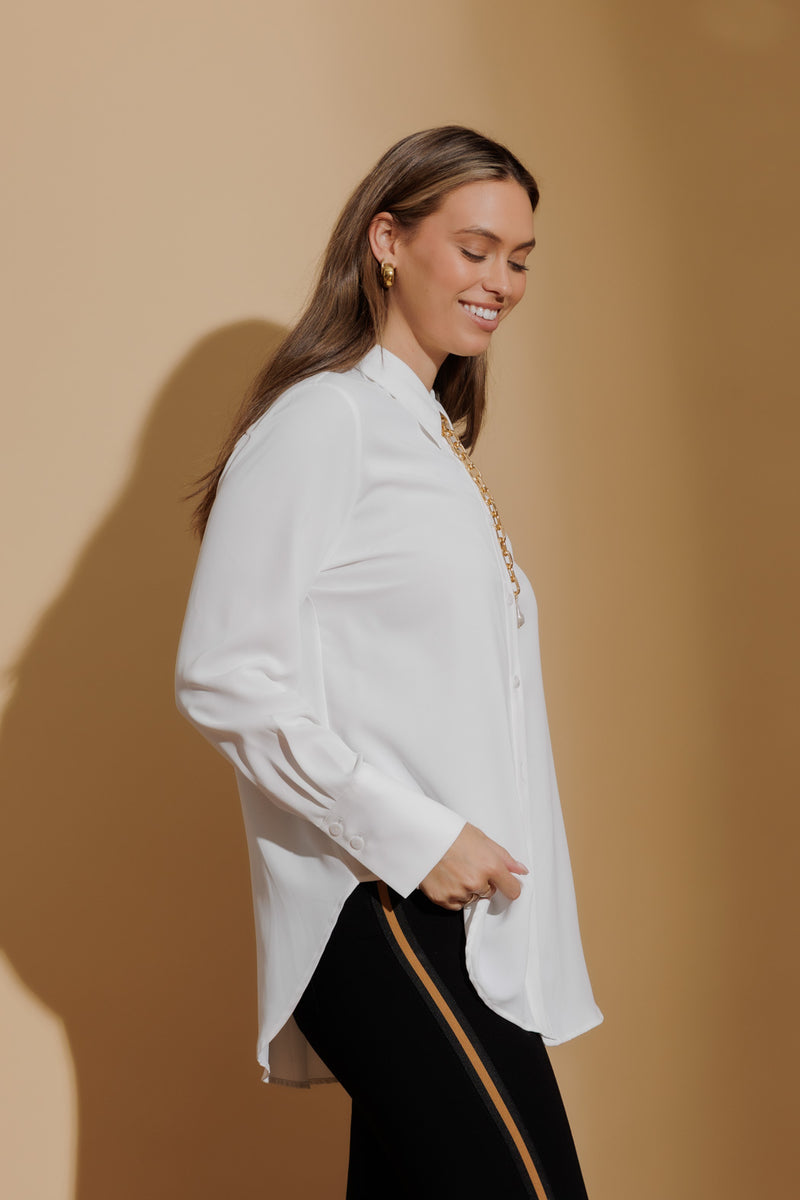 Ivory Soft Touch Asana Shirt