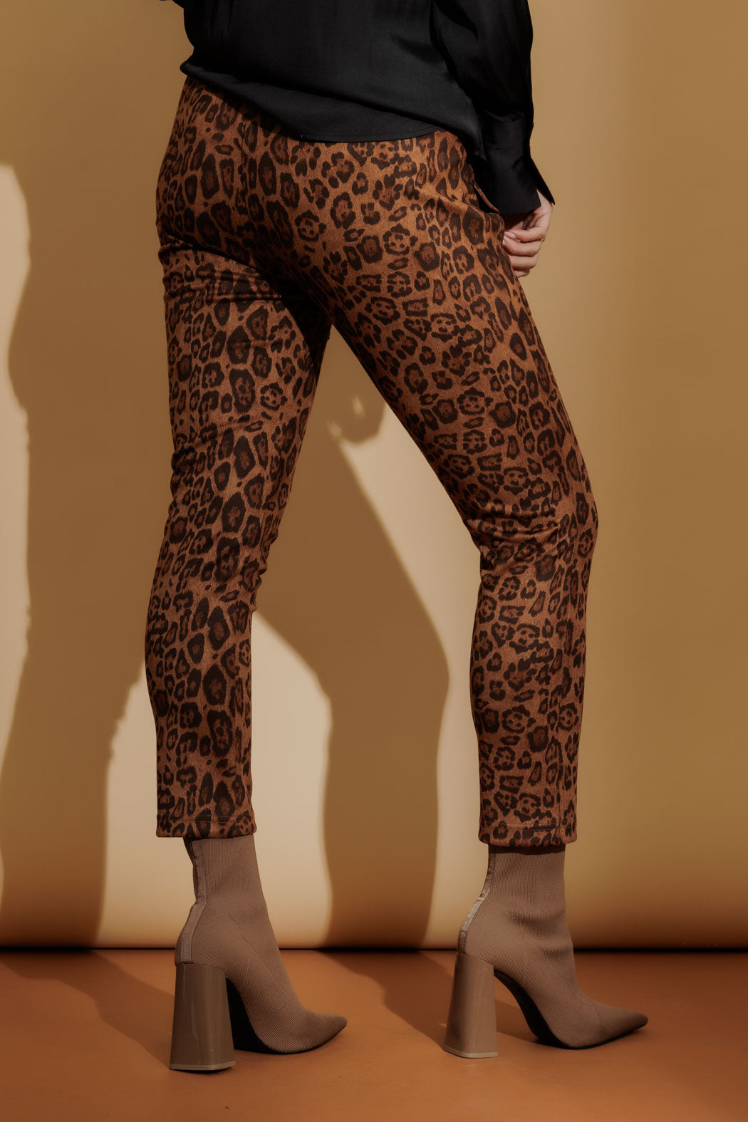 Brown Animal Pull On Cargo Pant Brown Animal