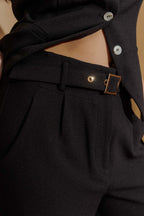 Black Arch Wide Leg Pant