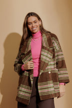 Chocolate Cocoon Pea Coat
