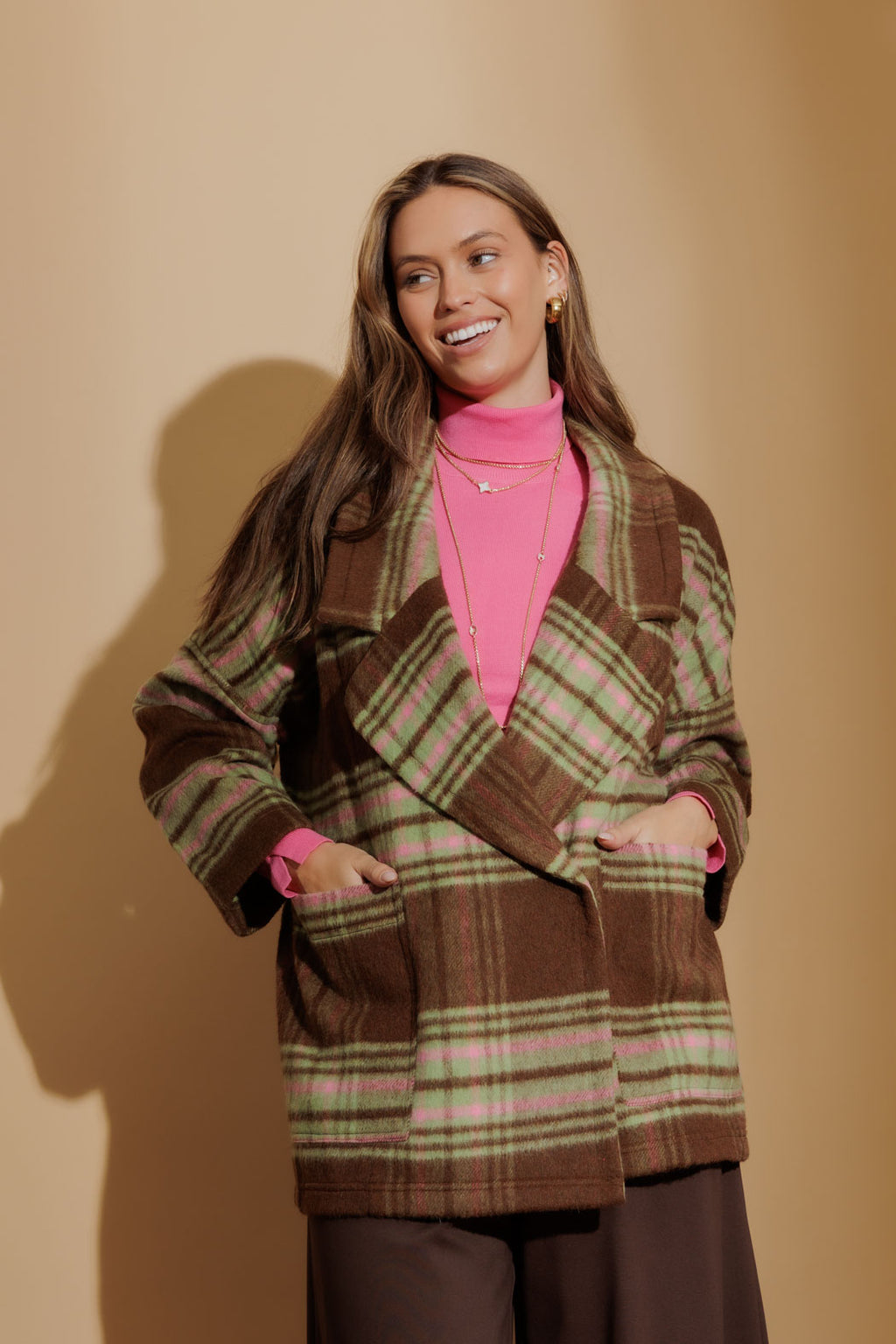 Chocolate Cocoon Pea Coat