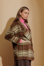 Chocolate Cocoon Pea Coat