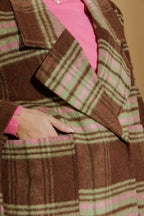 Chocolate Cocoon Pea Coat