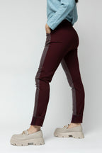 Plum Waxed Spliced Pant