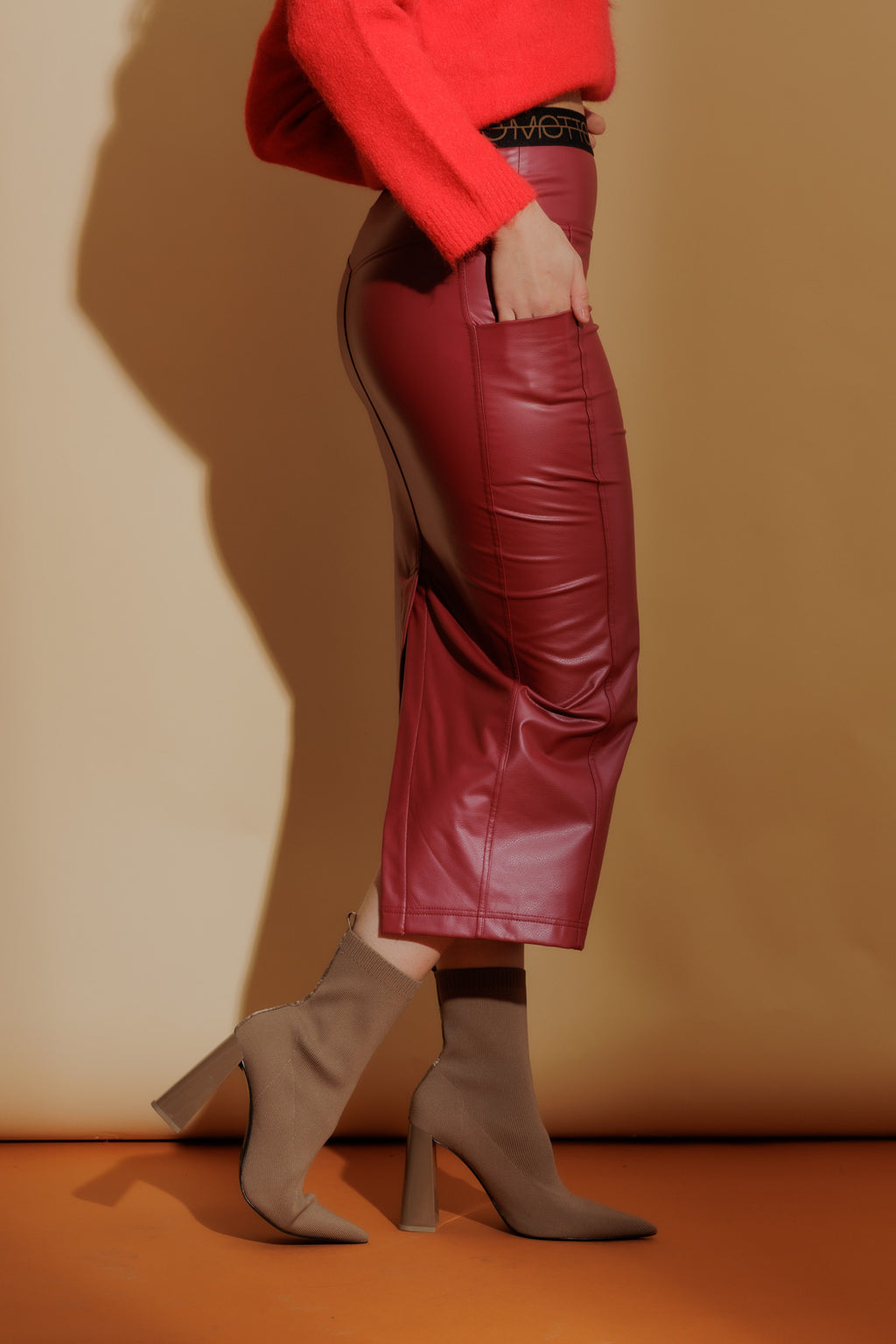 Red Coated Sport Miracle Skirt