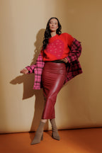 Red Coated Sport Miracle Skirt