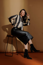 Black Coated Sport Miracle Skirt