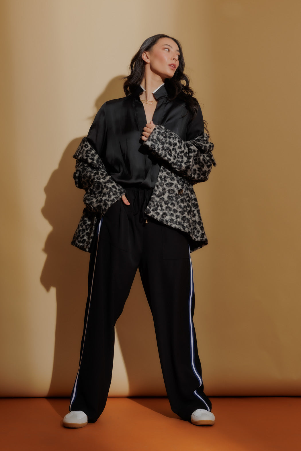 Black Trimmed Blogger Shirt