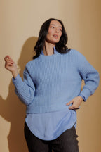 Blue Chunky Jumper Blue S