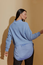 Blue Chunky Jumper Blue S