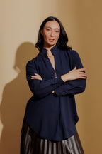 Navy Ripple Blogger Shirt