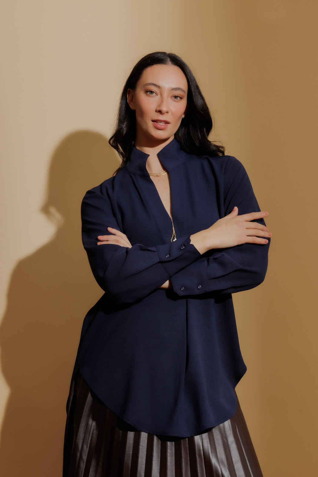 Navy Ripple Blogger Shirt