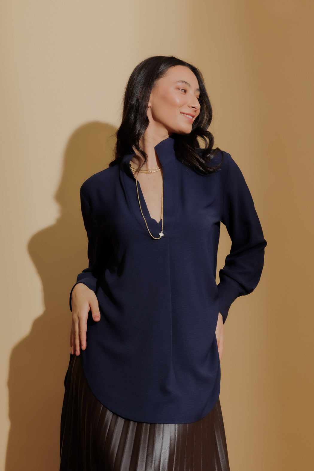 Navy Ripple Blogger Shirt