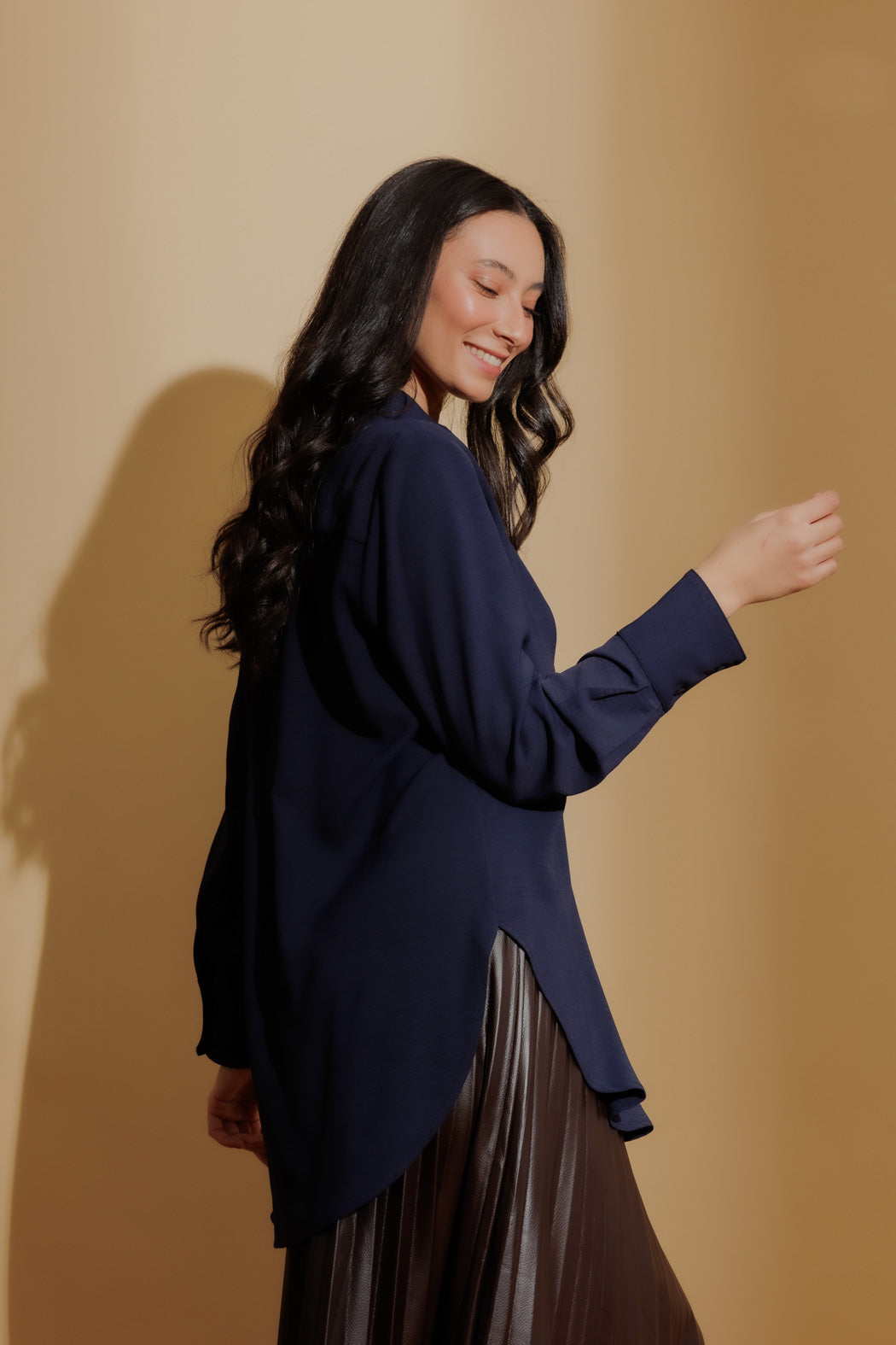 Navy Ripple Blogger Shirt