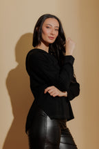 Black Tencel Hoodie