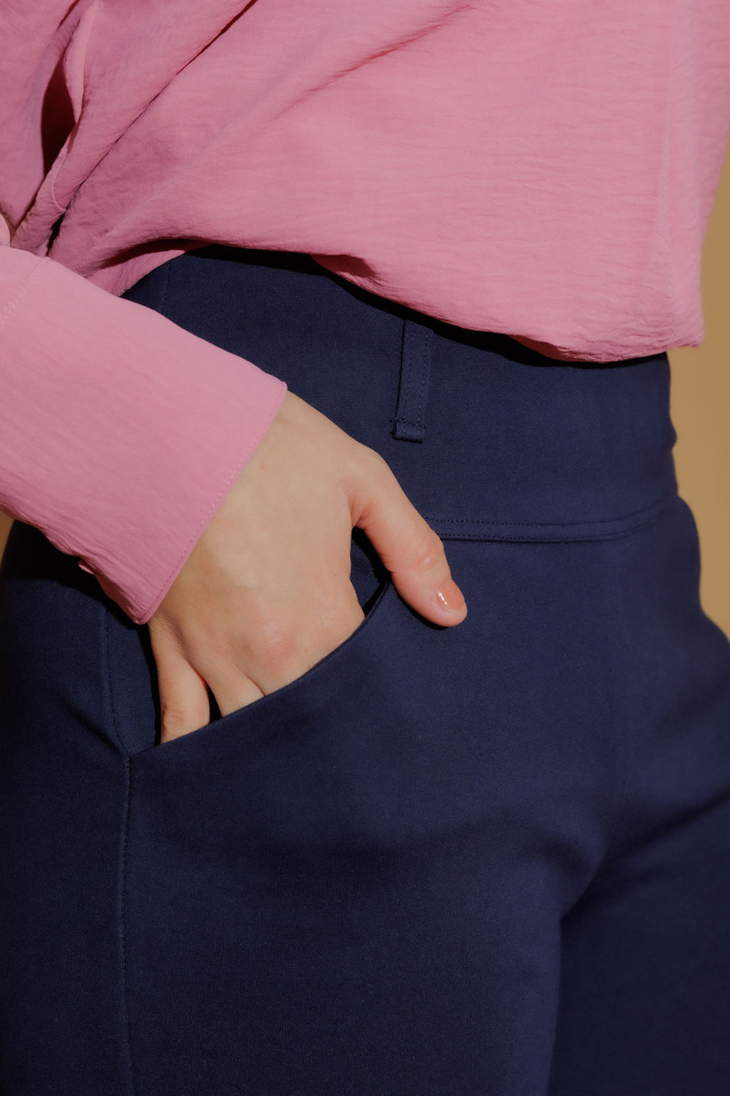 Navy Ponte Jet Culotte