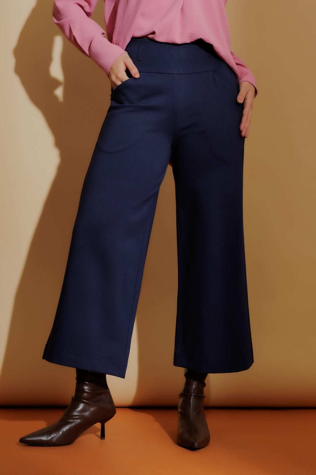 Navy Ponte Jet Culotte