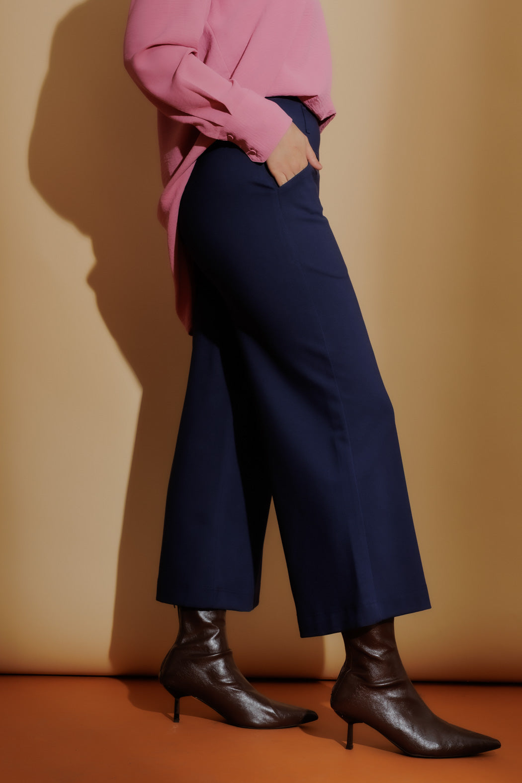 Navy Ponte Jet Culotte
