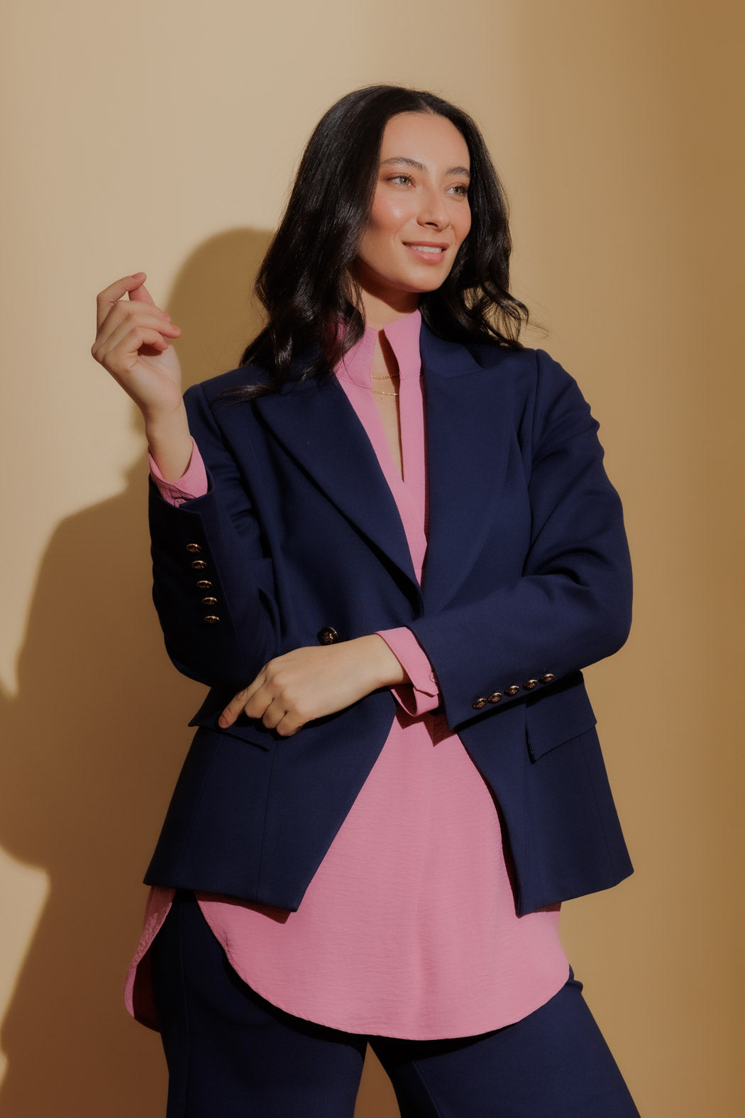 Navy Ponte Sisca Blazer