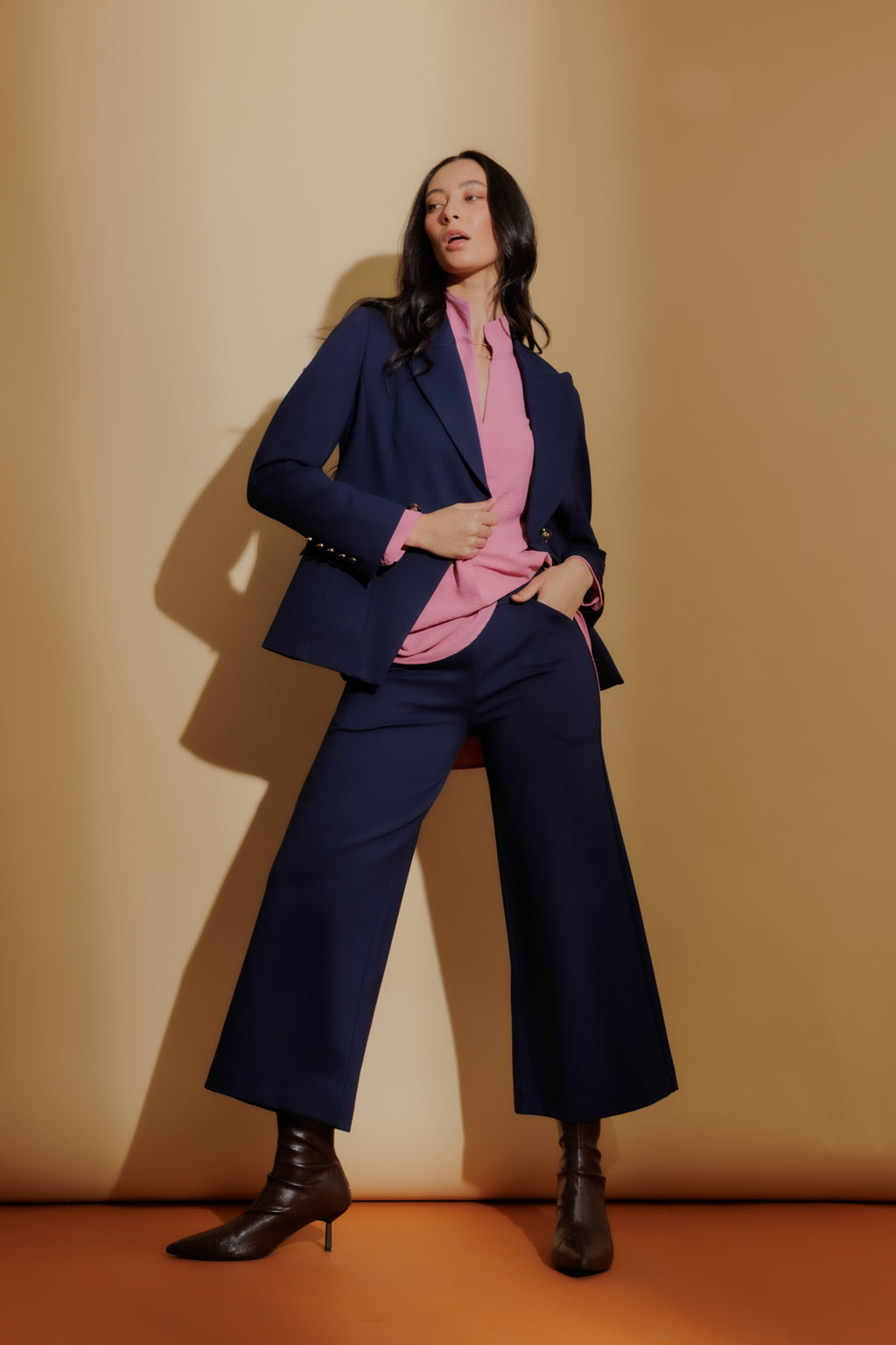 Navy Ponte Jet Culotte
