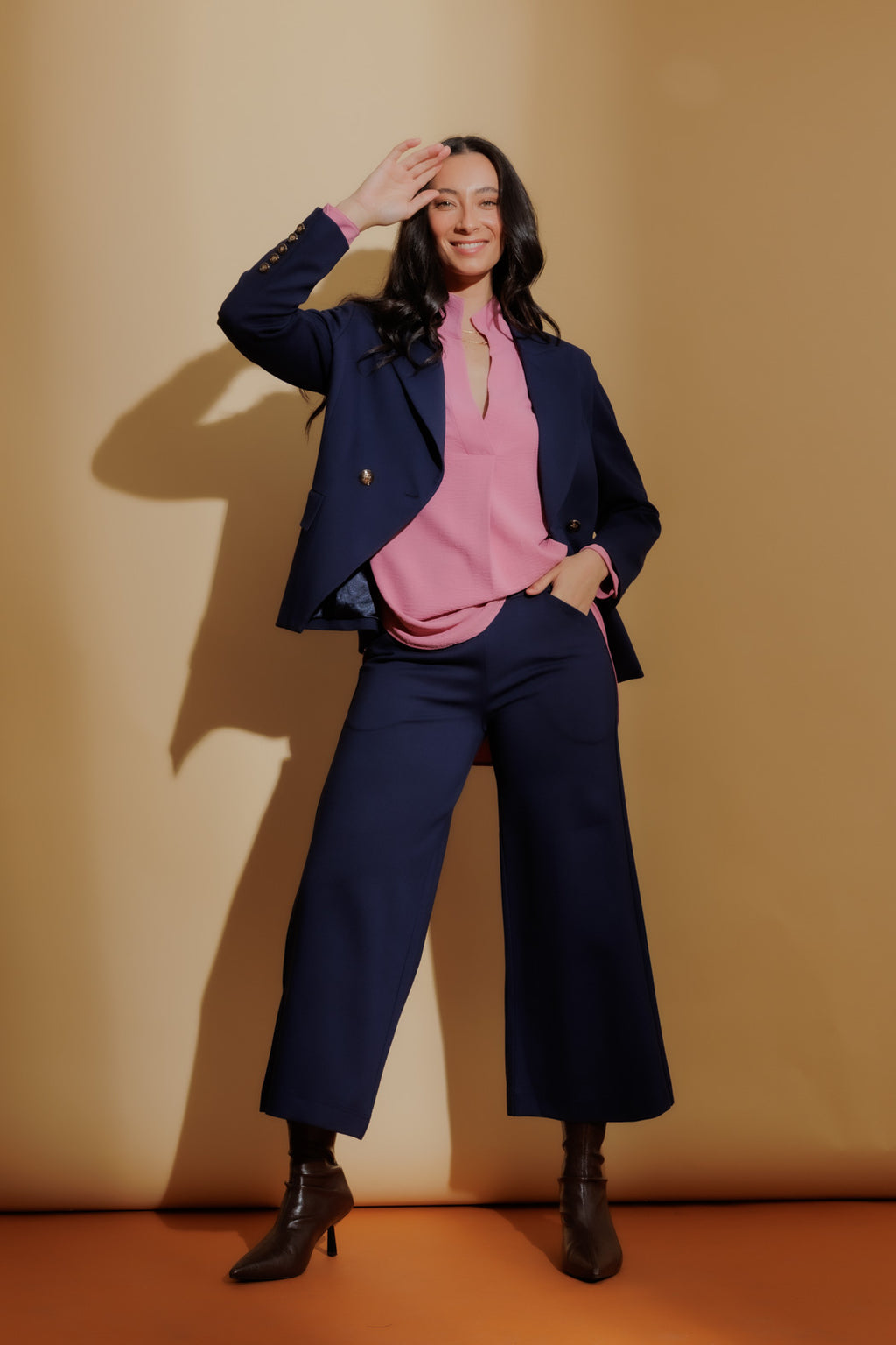 Navy Ponte Jet Culotte
