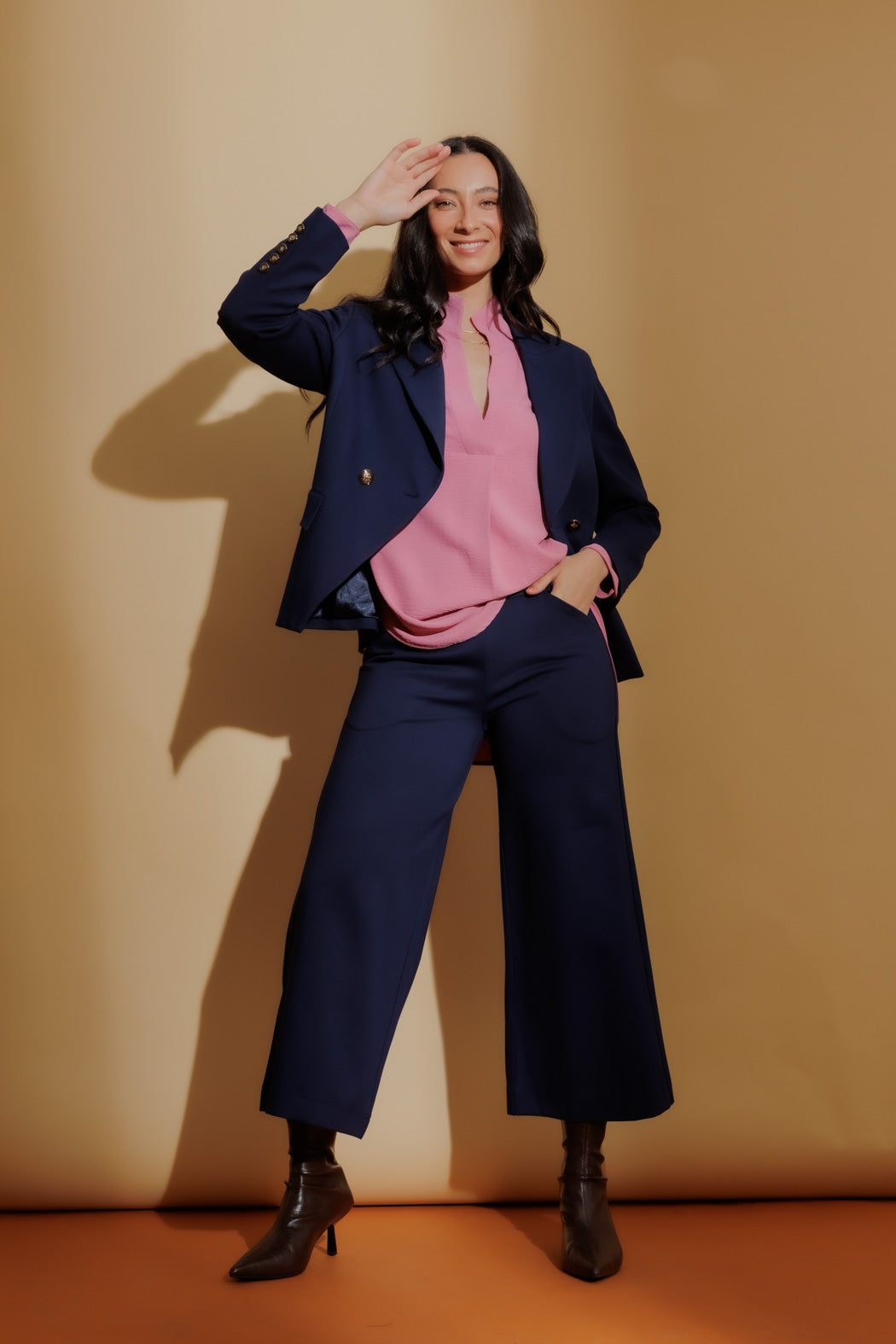 Navy Ponte Jet Culotte