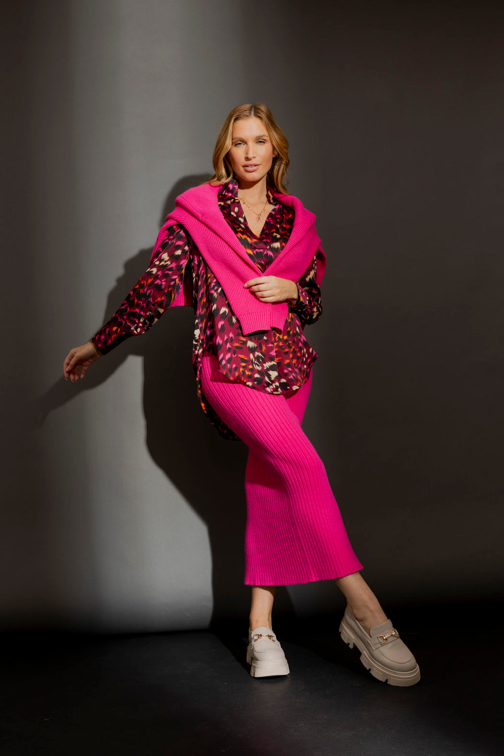 Burgundy Animal Blogger Shirt