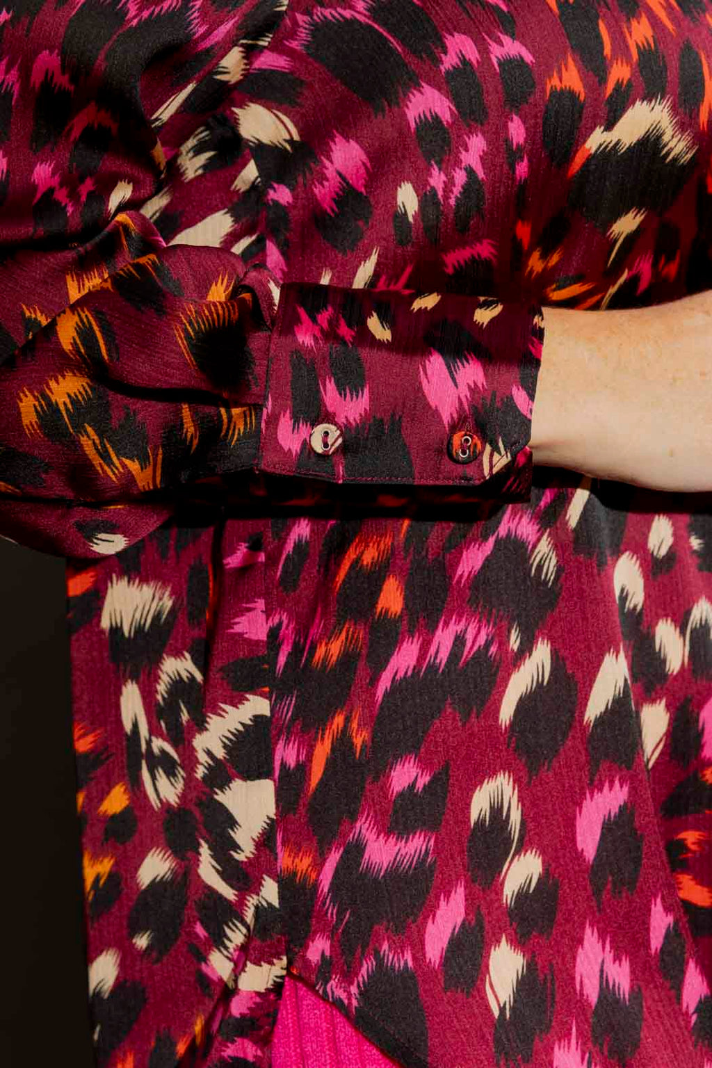 Burgundy Animal Blogger Shirt