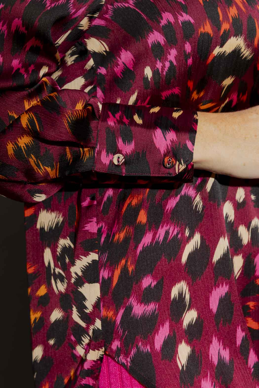 Burgundy Animal Blogger Shirt