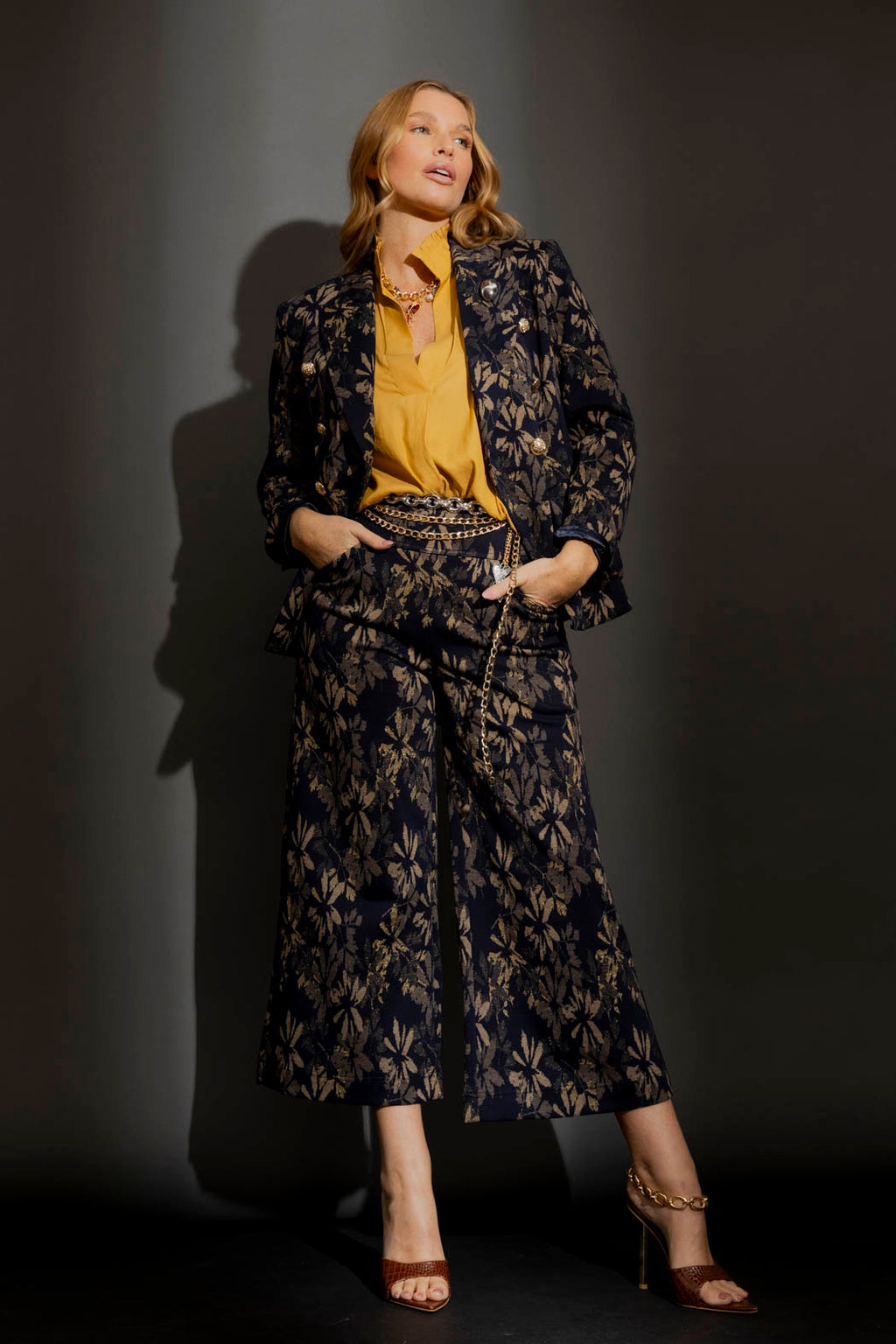 Marigold Ruffle Blogger Shirt