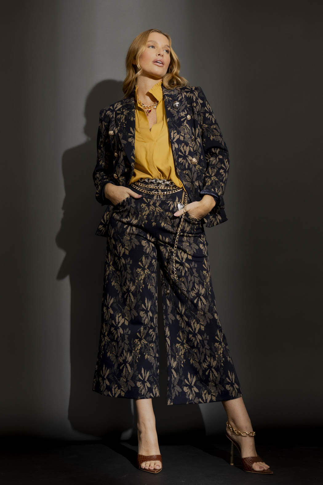 Marigold Ruffle Blogger Shirt