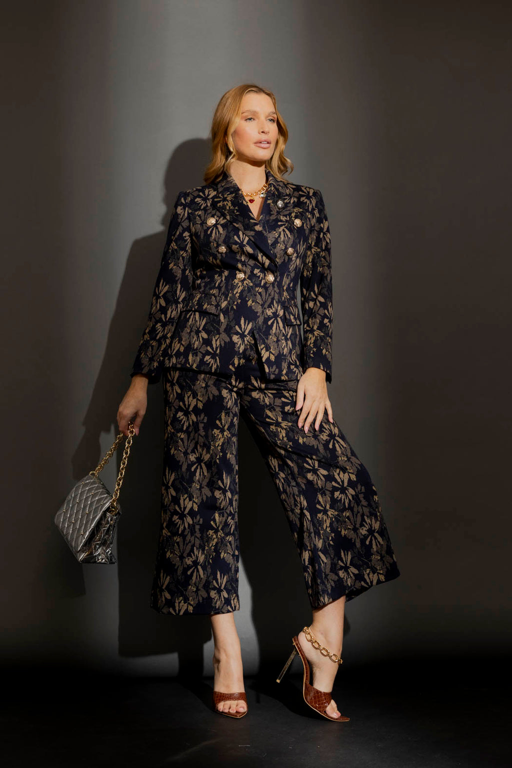 Navy/Gold Jet Culotte