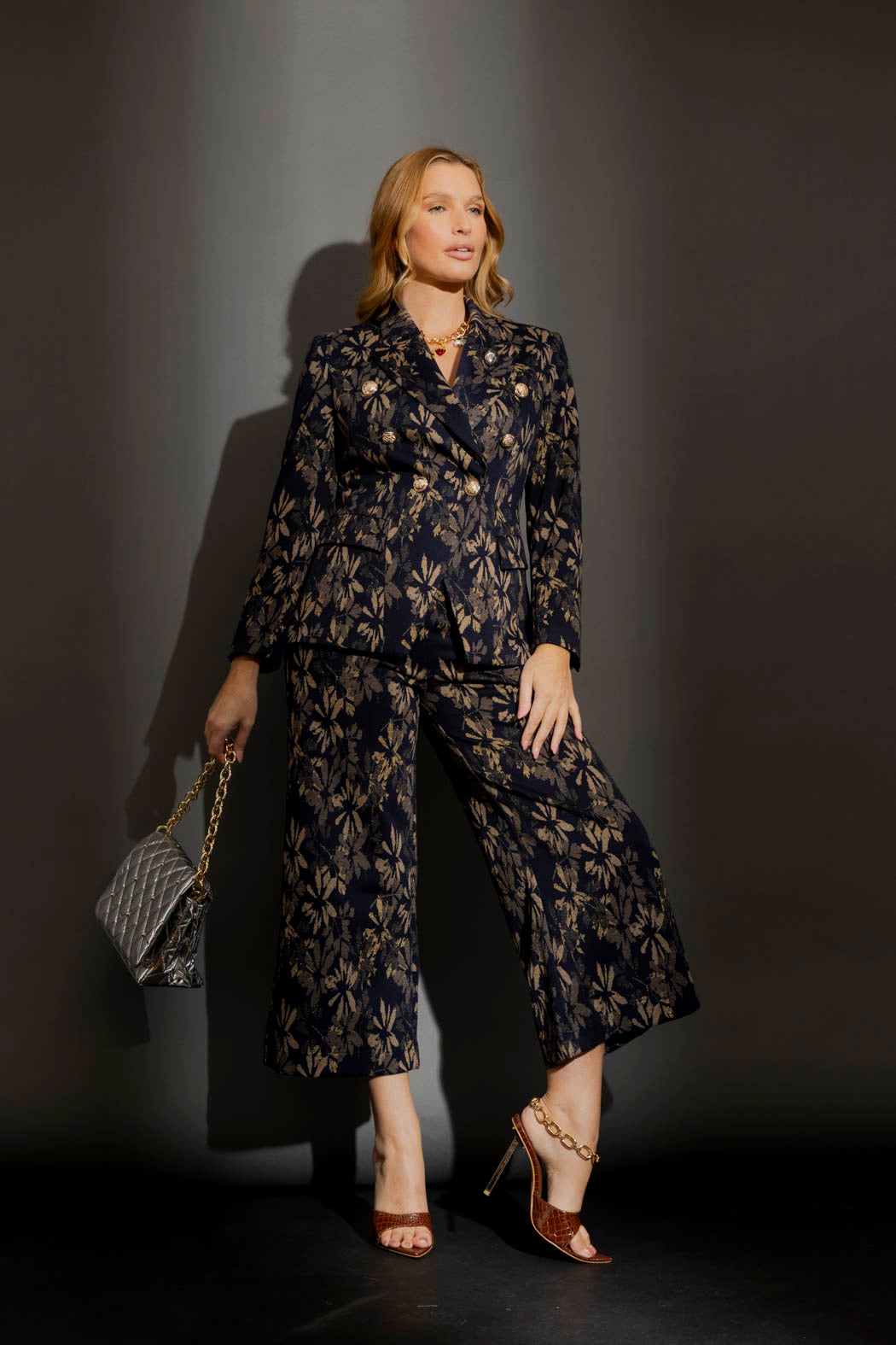 Navy/Gold Jet Culotte