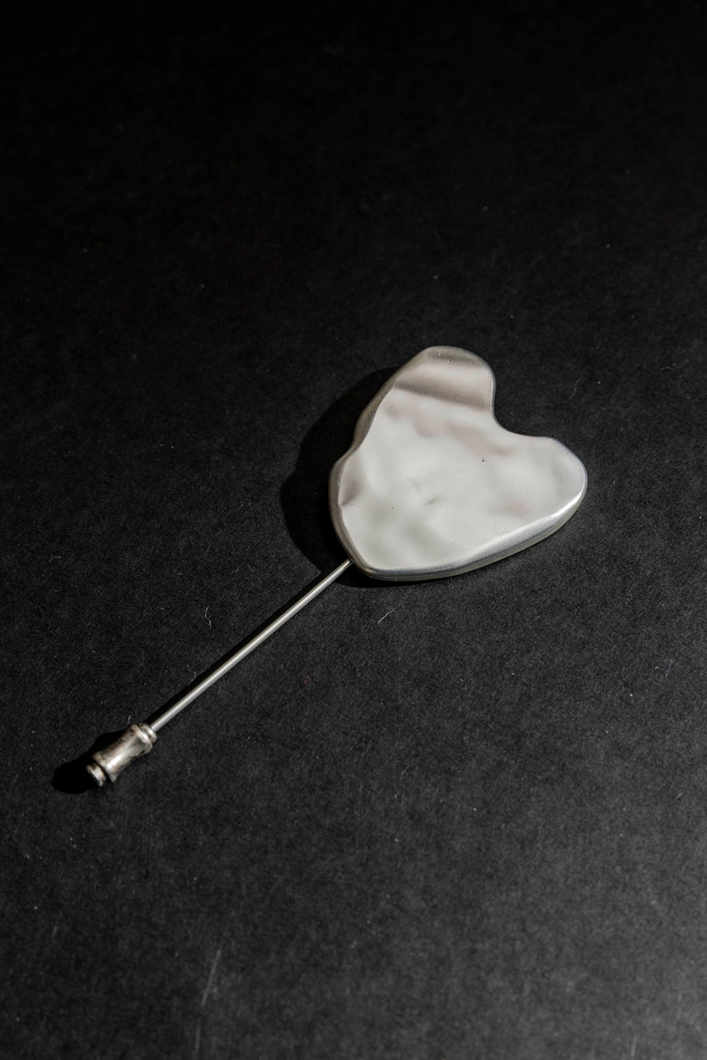 Silver Heart Pin Silver O/S