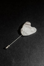 Silver Heart Pin Silver O/S
