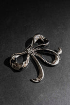 Silver Bow Brooch Silver O/S