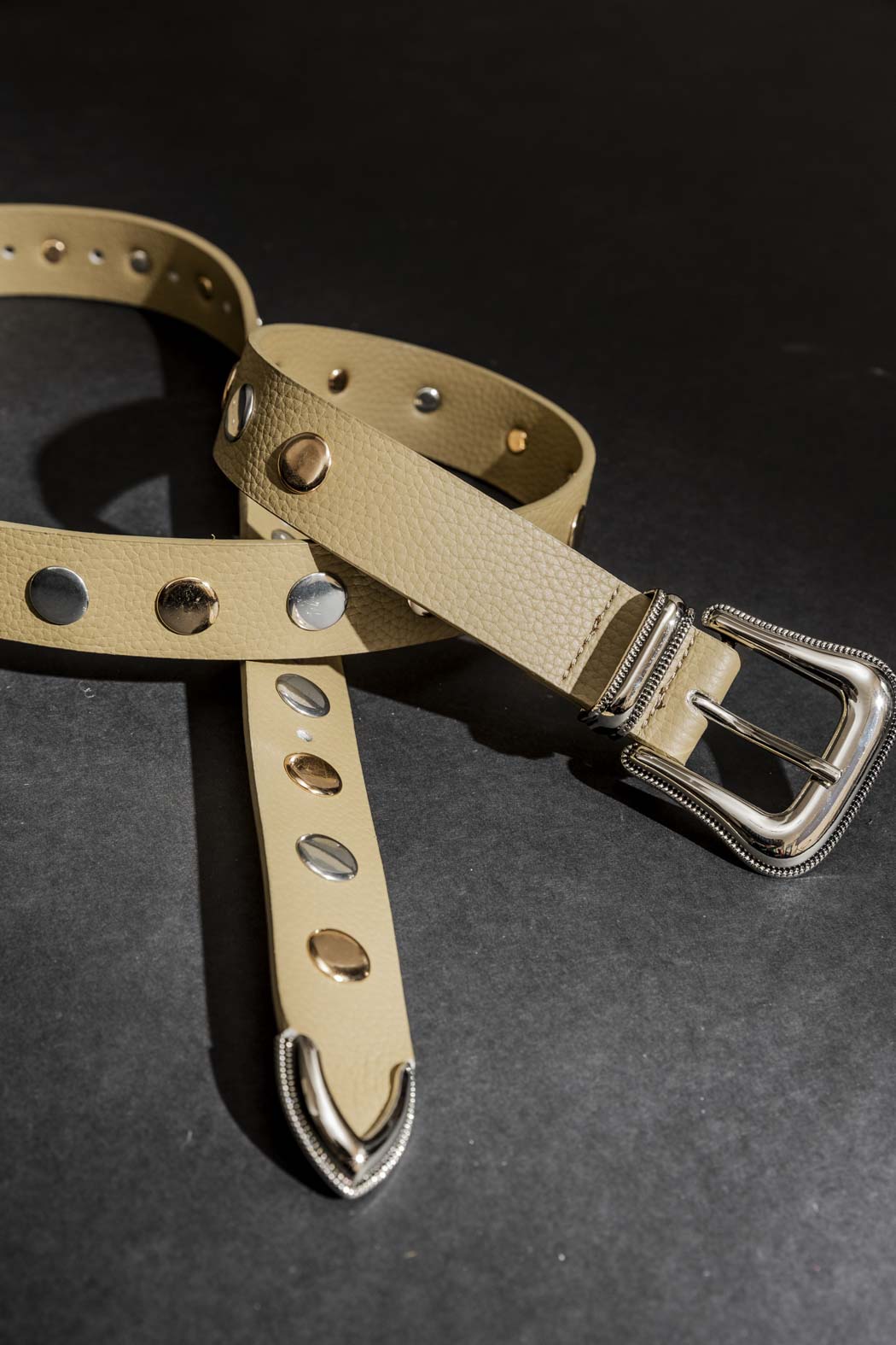Taupe Stud Belt Taupe O/S