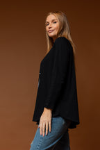 Black Ponytail Long Sleeve Tee