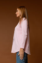 Long Sleeve Pink Ponytail Tee