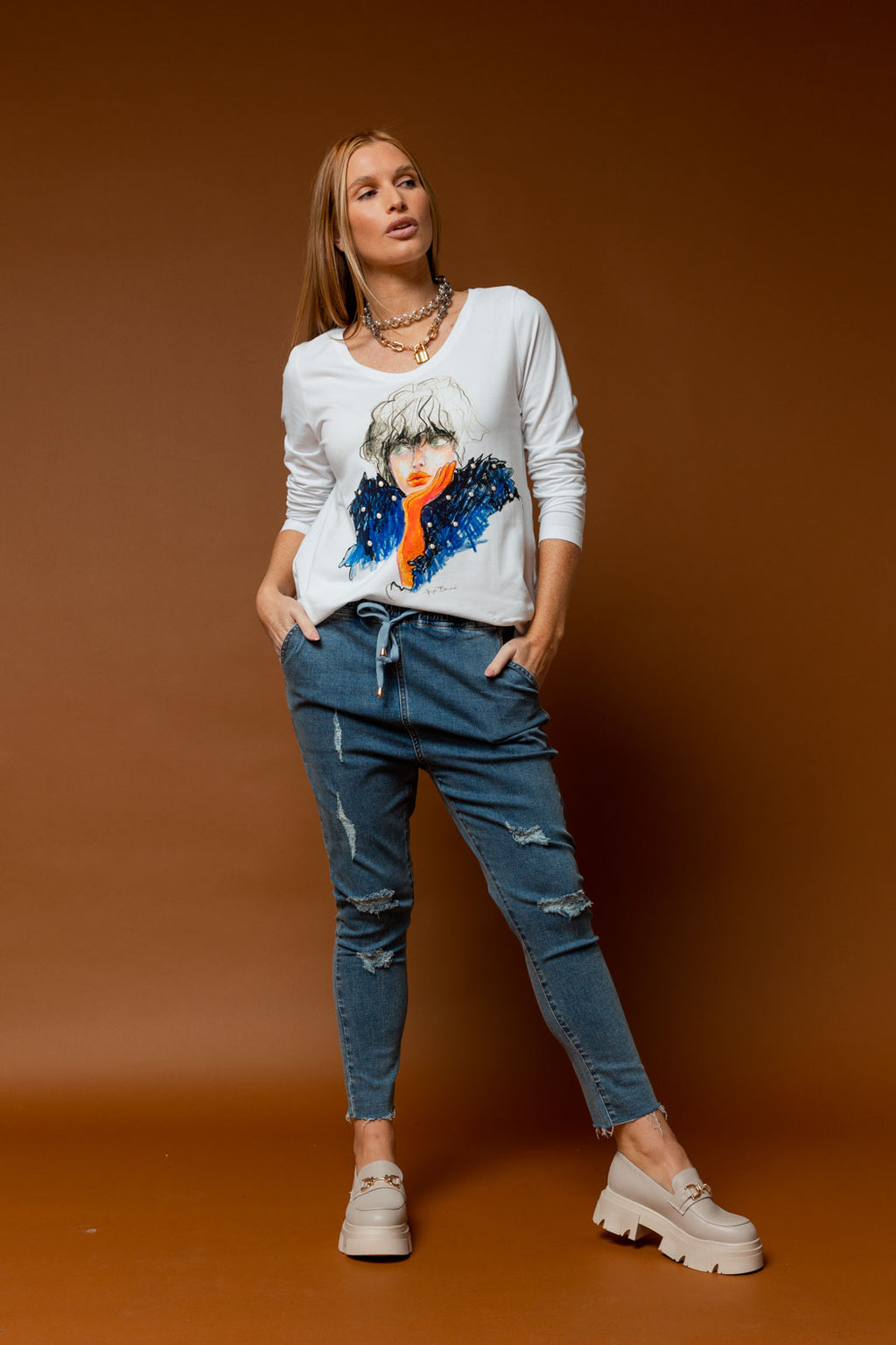 White Glove Long Sleeve Tee