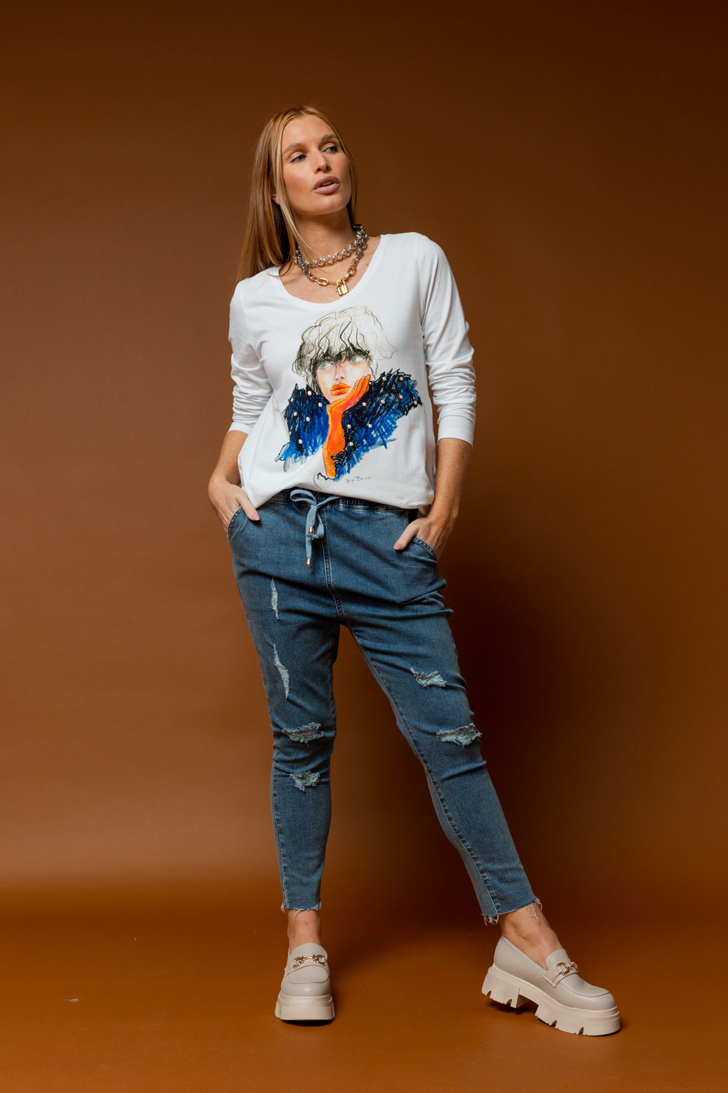 White Glove Long Sleeve Tee