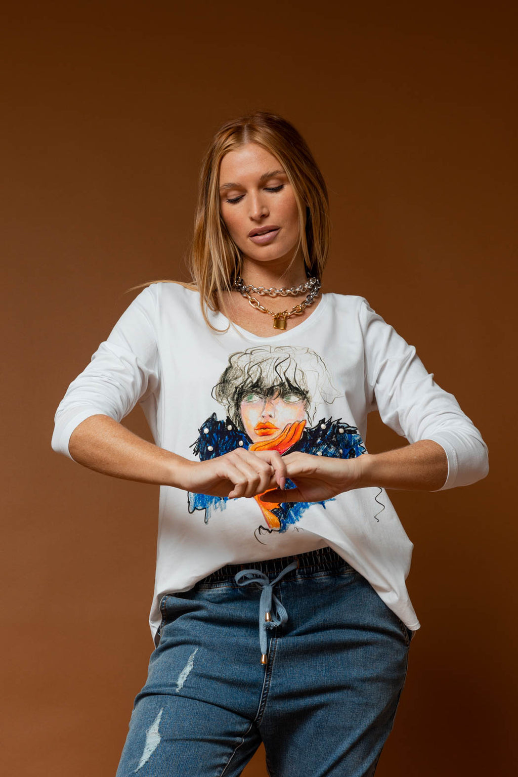 White Glove Long Sleeve Tee