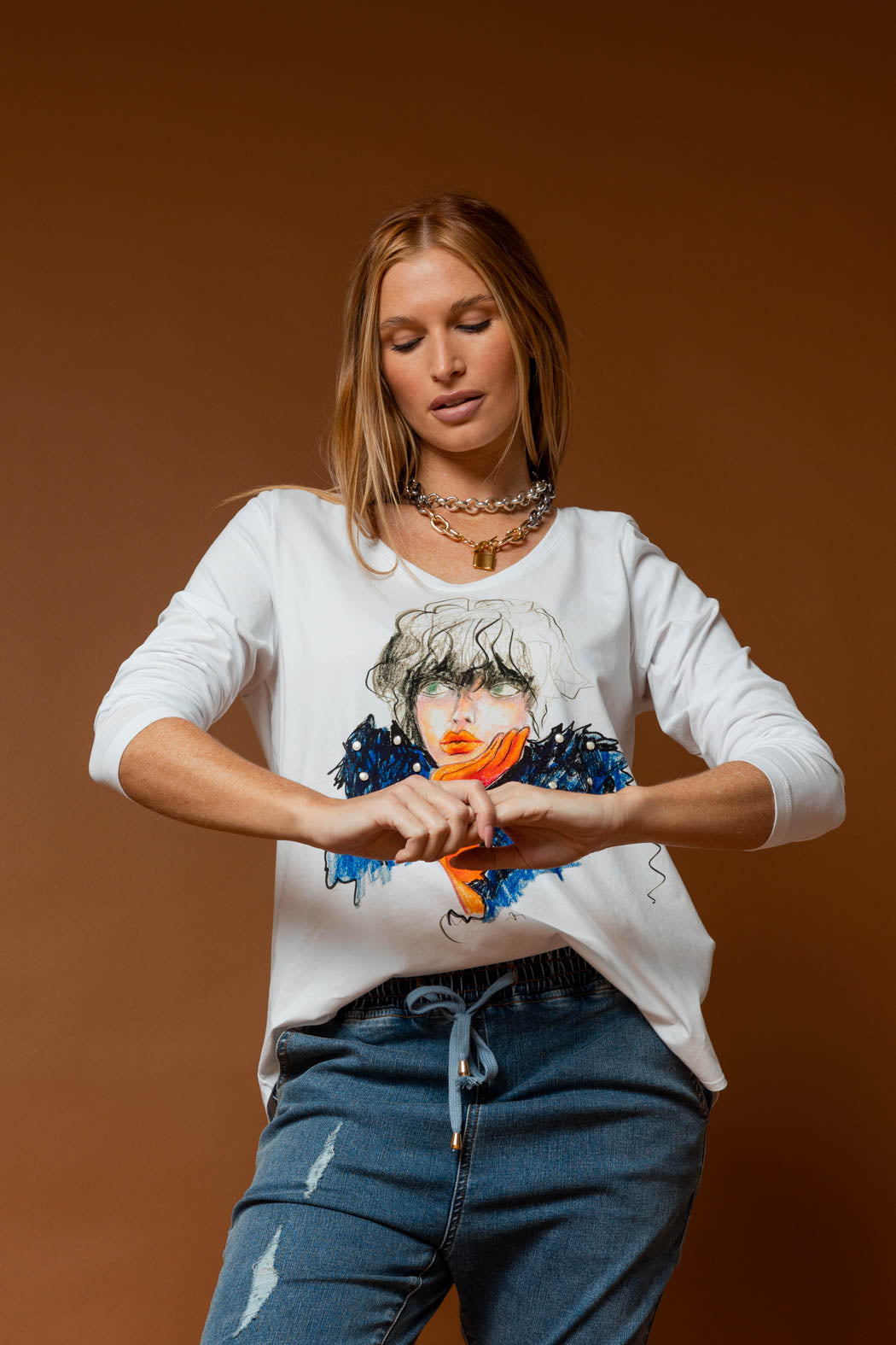White Glove Long Sleeve Tee