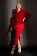 Burgundy Fluffy Hoodie Jumper