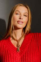 Gold Zip Me Up Necklace