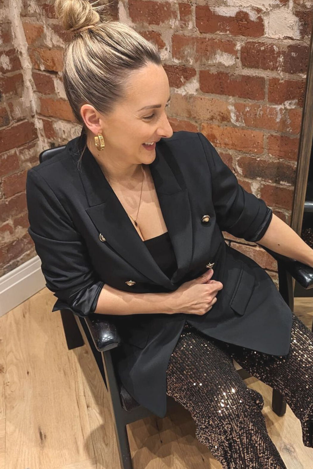 Black Military Blazer - Final Sale