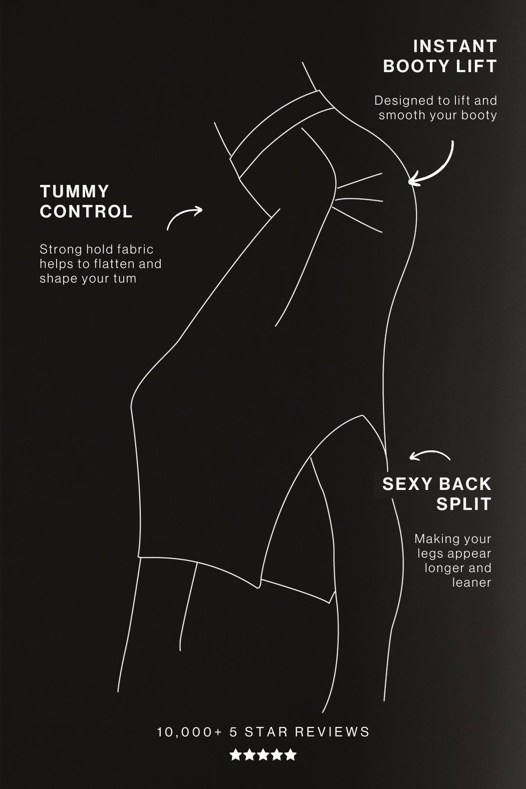 Black Ponte Miracle Skirt