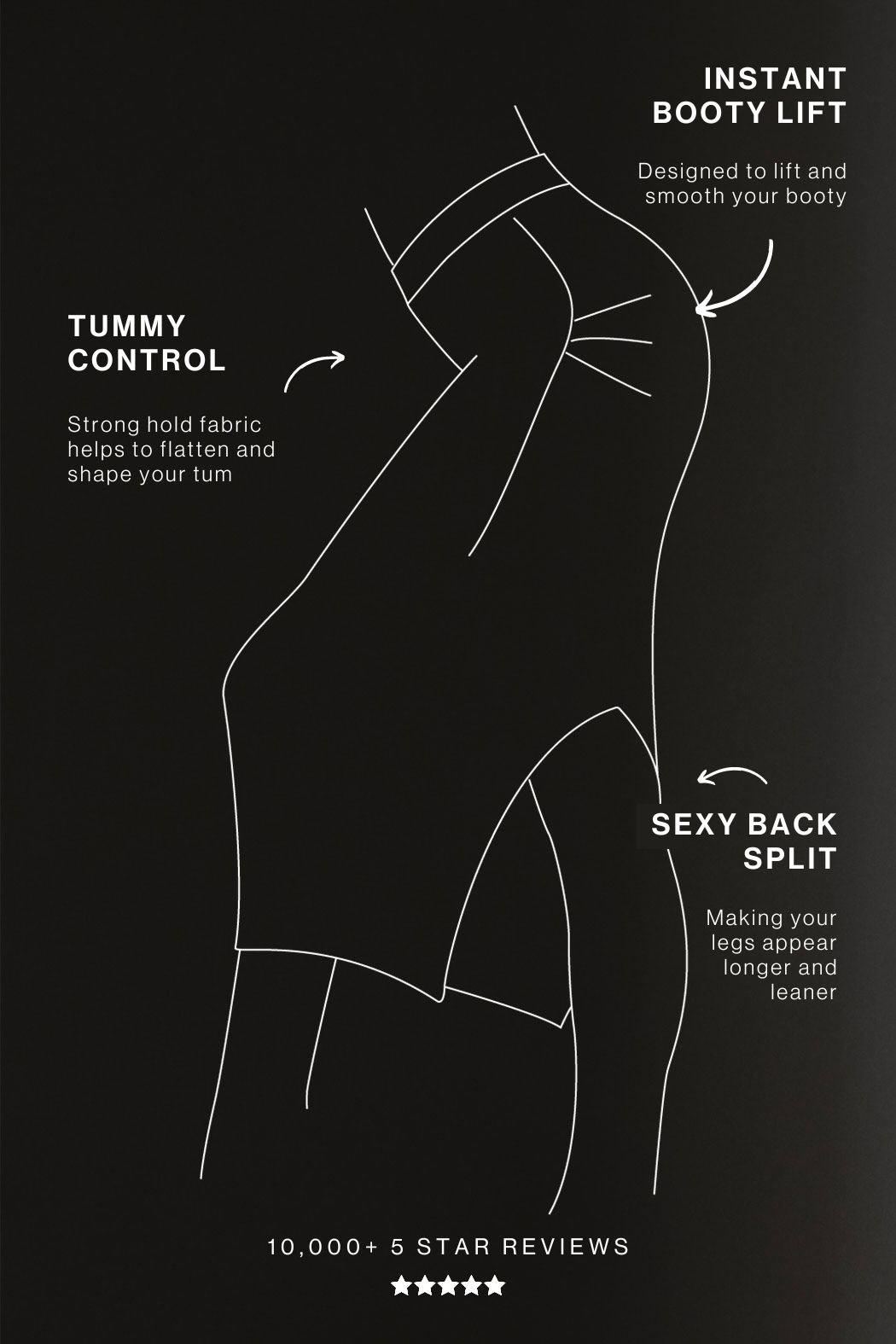 Black Ponte Miracle Skirt